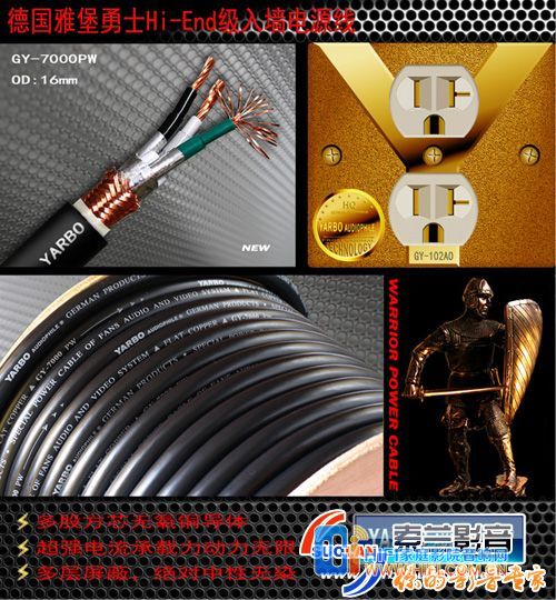 雅堡Hi-End級入墻電源線(xiàn)